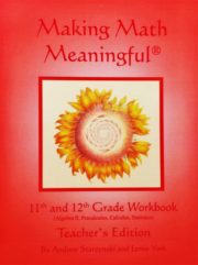 11th and 12th Grade Workbook – Teacher’s Edition