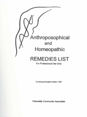 Anthroposophic and Homeopathic Remedies List